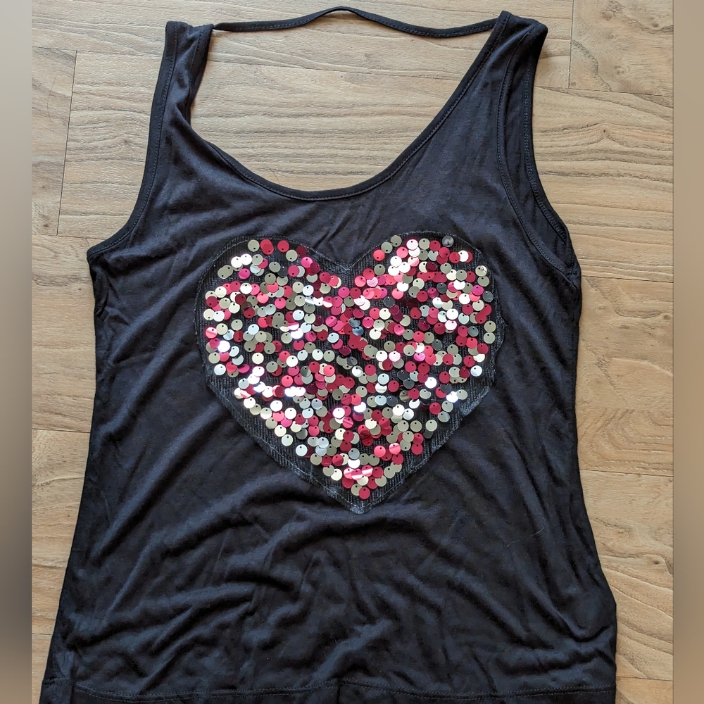 Multicolored Sequin Backless Tank Top